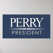 Rick Perry Rally Sign Print