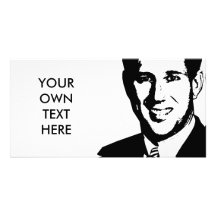 RICK SANTORUM PHOTO GREETING CARD