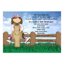 Ride 'em Cowgirl Invitation