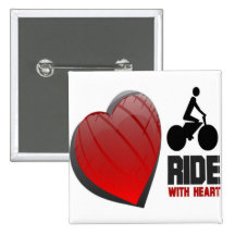 RIDE WITH HEART PIN