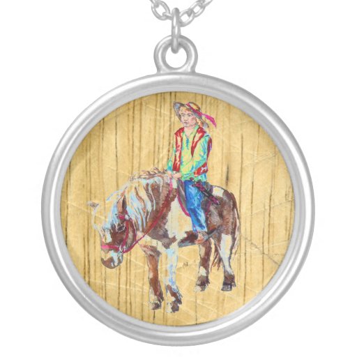 Rider on a pony pendants
