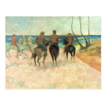 Rider on the Beach - Paul Gauguin Post Cards