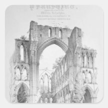 Rievaulx Abbey Square Sticker