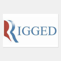 Rigged Rectangle Sticker, GOP, Republican Party