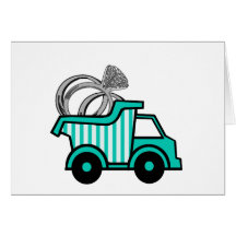 Ring Bearer Dump Truck Cards