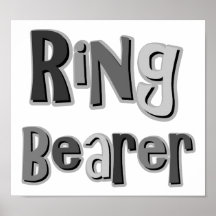 Ring Bearer Grey Print