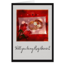 Ring Bearer Request Wedding Greeting Card