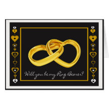 Ring Bearer Request Wedding Greeting Card