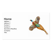 Ring Necked Pheasant Business Card