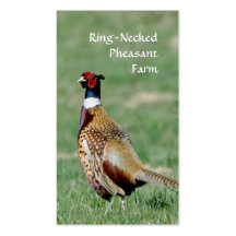 Ring Necked Pheasants business card