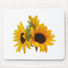 Ring of Sunflowers Mouse Pad