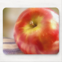 Ripe Red Apple Mousepads