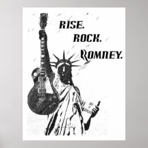 RISE. ROCK. ROMNEY - Romney Poster