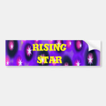 rising star bumper sticker