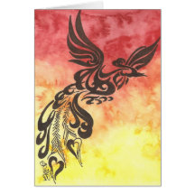 Riswe of the Phoenix Greeting Card