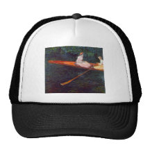 River Epte by Claude Monet Mesh Hat