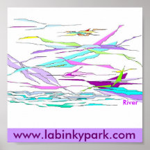 River Ribbons for Labinky Park Poster
