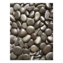 River Rock Black Stone Background - Customized Photo