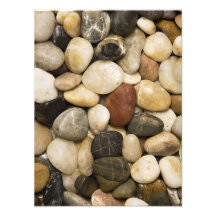 River Rock Stone Background - Customized Template Photo Print
