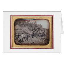 Riverbed mining scene...  (40069) card