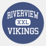 Riverview Vikings Middle Memphis Tennessee Round Sticker