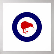Rnzaf roundel, New Zealand Print