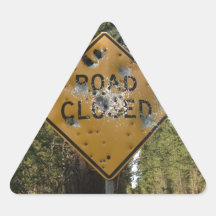Road Closed Sign Sticker