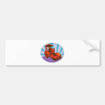 road roller construction equipment bumper stickers
