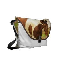 Roaming Paint Horse Messenger Bag