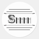 Roaring 20's Speakeasy Theme Invitation Seals stickers