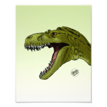 Roaring T-Rex Dinosaur by Geraldo Borges Photo Art