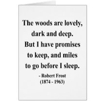 Robert Frost Quote 2a Greeting Cards