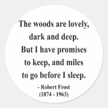 Robert Frost Quote 2a Sticker