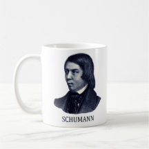 Robert Schumann, blue Mug