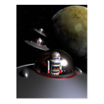 ROBOT - 7 Saucers Postcard