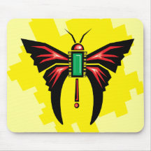 Robot Butterfly Hi-Tech Mousepad