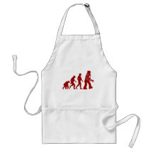 Robot Evolution of man into robot Aprons