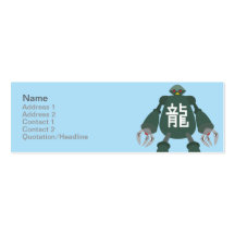 Robot - Skinny Business Card Template