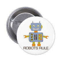 Robots Rule Pin