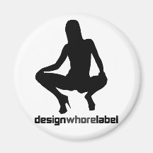 Rock=Life 'Designwhore Label' Punstar Magnet