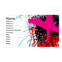Rock=Life 'X-Rated' Profile Card Business Card Templates