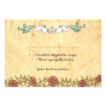 Rock 'n' Roll Wedding (Roses) RSVP w/ envelopes Invitation