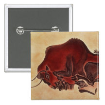 Rock painting of a bison, late Magdalenian Buttons