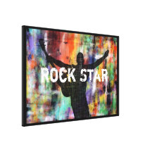 Rock & Roll Revolution Custom Text Stretched Canvas Prints