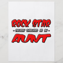 Rock Star...Aunt Full Colour Flyer