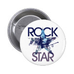 Rock Star Blue Rocker Pin
