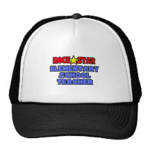 Rock Star Elementary School Teacher Trucker Hat