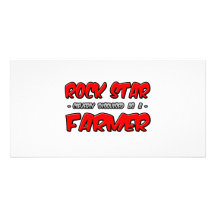 Rock Star...Farmer Picture Card