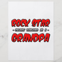 Rock Star...Grandpa Full Color Flyer