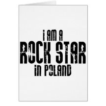 Rock Star In Poland Card